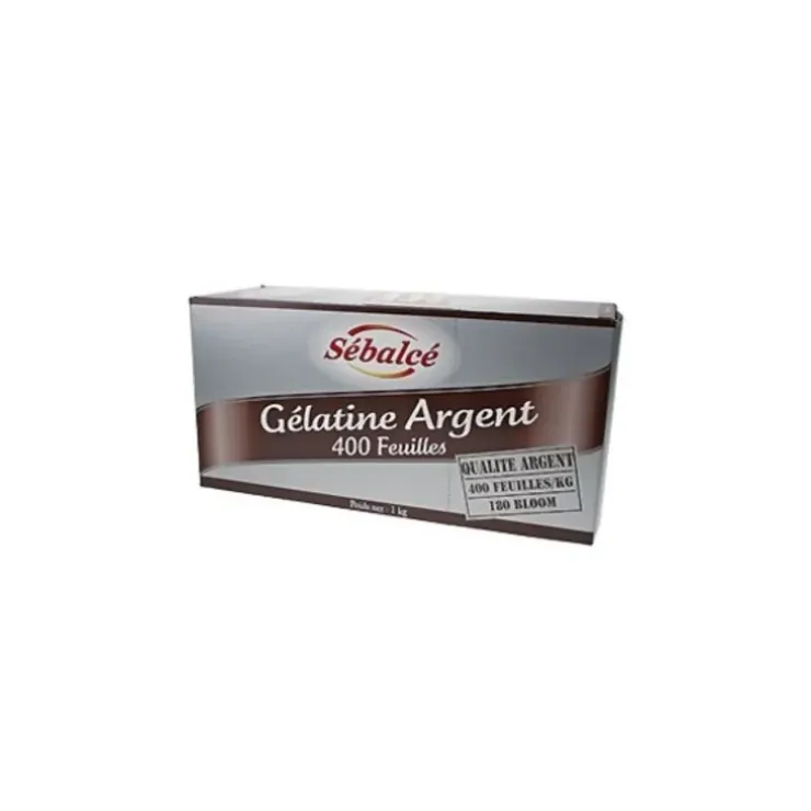 Cerf Dellier Gélatine en feuilles qualité Argent 1 kg