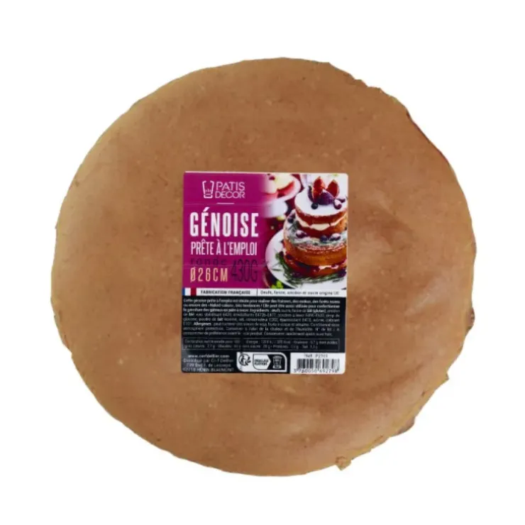 Cerf Dellier Génoise nature ronde 26 cm Best