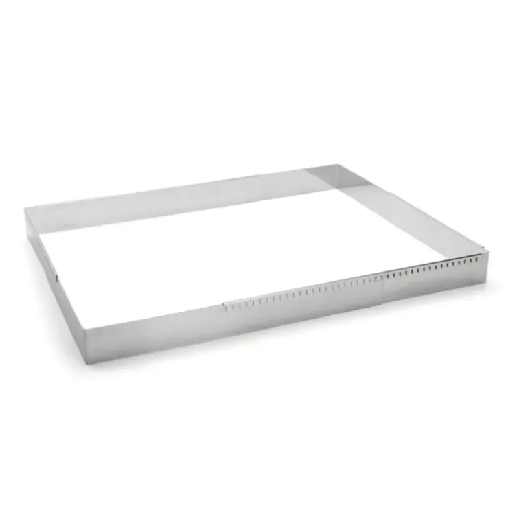 Cerf Dellier Grand cadre extensible inox rectangle Hauteur 5 cm De Buyer Hot
