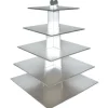 Cerf Dellier Grand présentoir cupcakes argent carré - hauteur 56 cm Best