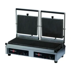 Cerf Dellier Grill double Easy Clean plaques striées Discount
