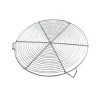 Cerf Dellier Grille à pâtisserie ronde nickelée avec pieds 28 cm New