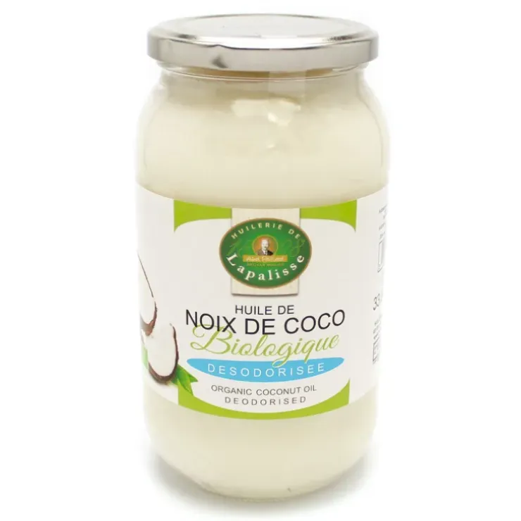 Cerf Dellier Huile vierge de noix de coco biologique désodorisée 1 L Best