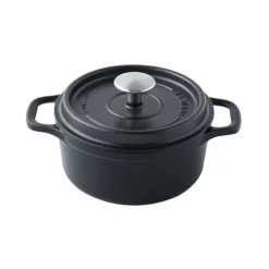 Cerf Dellier Invicta mijoteuse ronde noire 28 cm Sale