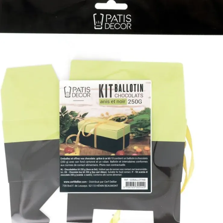 Cerf Dellier Kit ballotin chocolats anis / noir 500 g Online