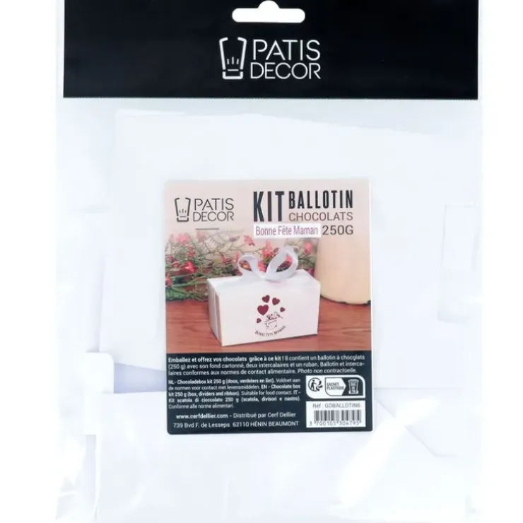 Cerf Dellier Kit ballotin chocolats blanc "Bonne fête maman" Discount