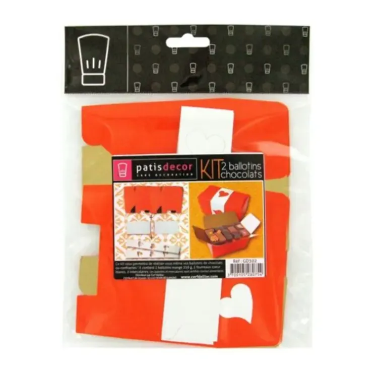 Cerf Dellier Kit Ballotin orange / or (x2) Clearance