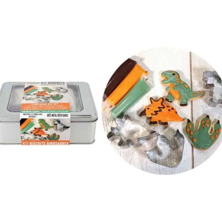 Cerf Dellier Kit biscuits dinosaures - DDM 05/24 Clearance