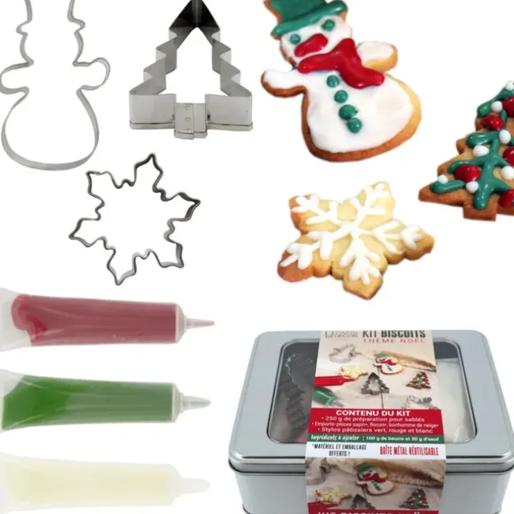Cerf Dellier Kit biscuits Noël Discount