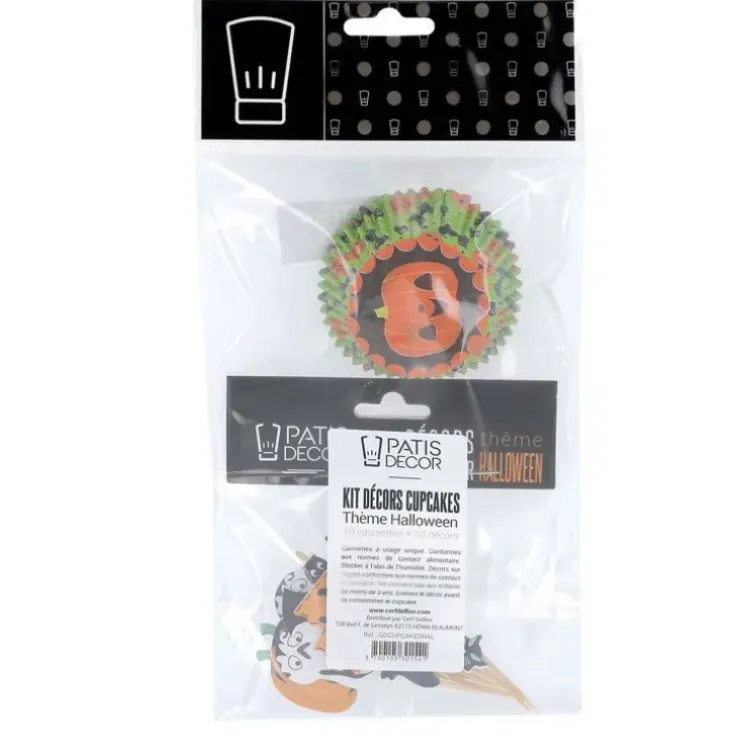 Cerf Dellier Kit déco cupcakes Halloween