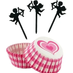 Cerf Dellier Kit déco cupcakes Saint-Valentin Hot