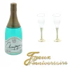 Cerf Dellier Kit décor Gâteau Bouteille de champagne