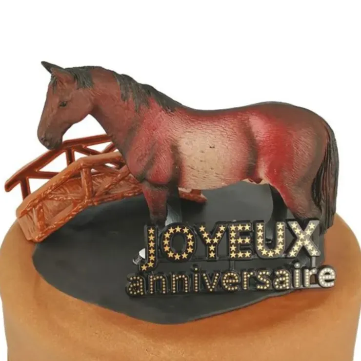 Cerf Dellier Kit Décor Gâteau Cheval