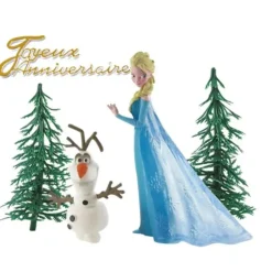 Cerf Dellier Kit décor gâteau Elsa et Olaf Outlet