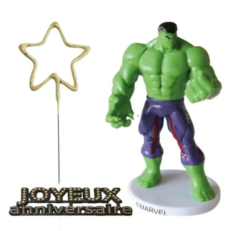 Cerf Dellier Kit décor gâteau Hulk Online