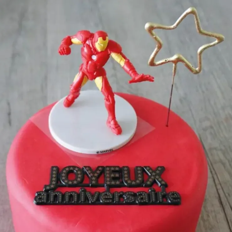 Cerf Dellier Kit décor gâteau Iron Man
