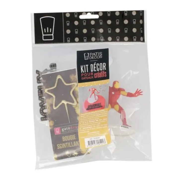Cerf Dellier Kit décor gâteau Iron Man