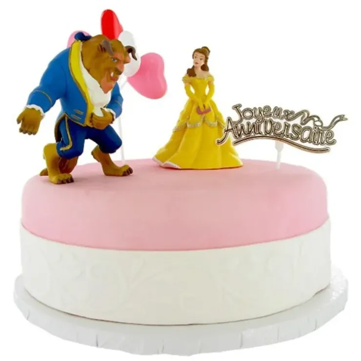 Cerf Dellier Kit décor Gâteau La Belle et la Bête Discount