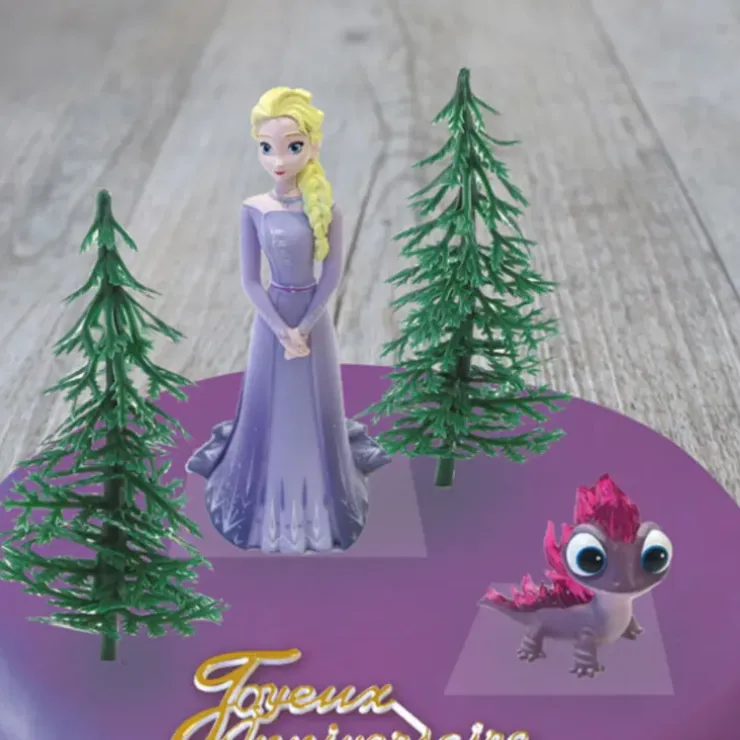 Cerf Dellier Kit décor gâteau Princesse Elsa Discount