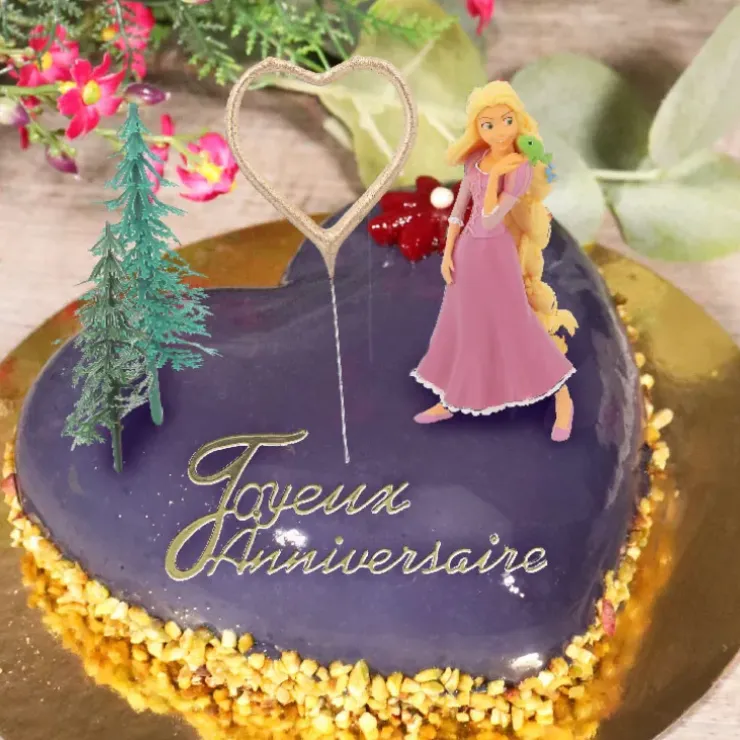 Cerf Dellier Kit décor gâteau Princesse aux longs cheveux Sale