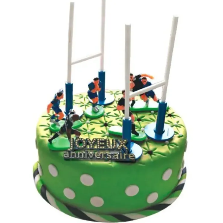 Cerf Dellier Kit décor Gâteau Rugby