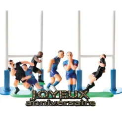 Cerf Dellier Kit décor Gâteau Rugby