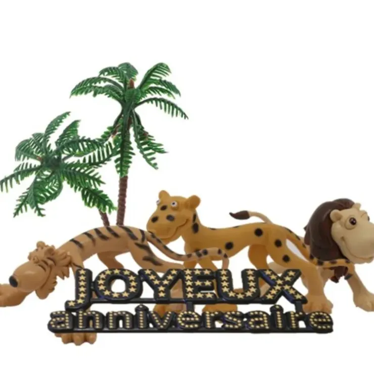 Cerf Dellier Kit décor gâteau savane Hot