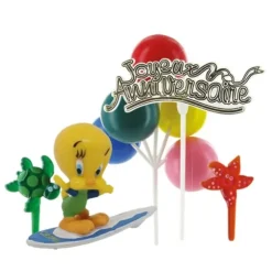 Cerf Dellier Kit décor gâteau Titi surfeur Online