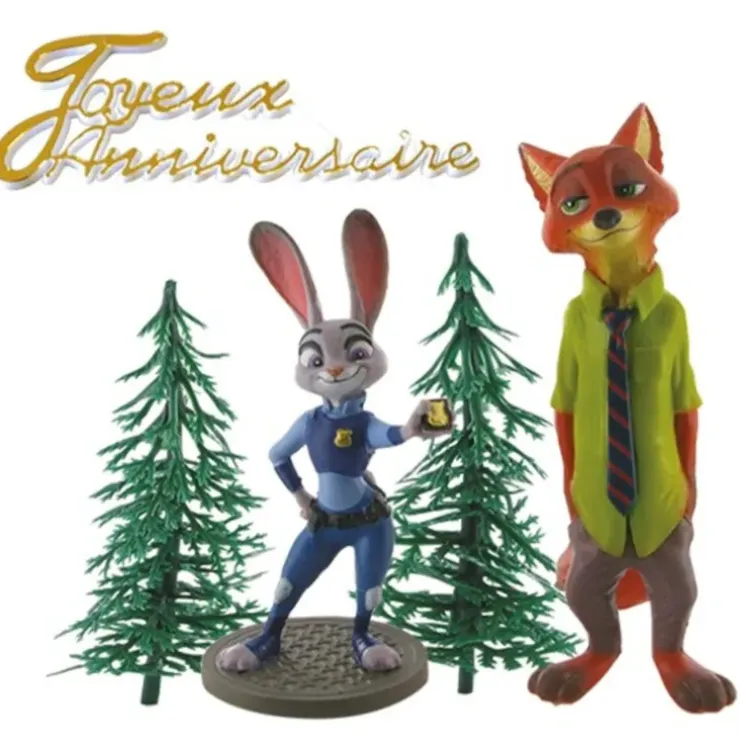 Cerf Dellier Kit décor gâteau Zootopie Discount
