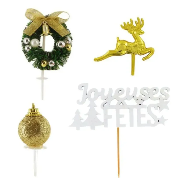 Cerf Dellier Kit décor Noël doré Sale