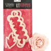 Cerf Dellier Kit découpoir pivoine et feuille