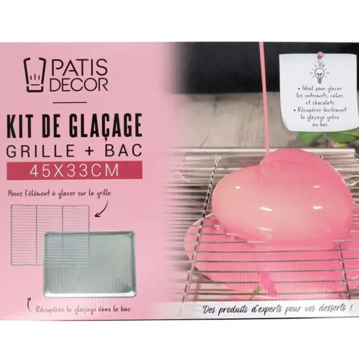 Cerf Dellier Kit de glaçage grille + bac 45 x 33 cm Clearance