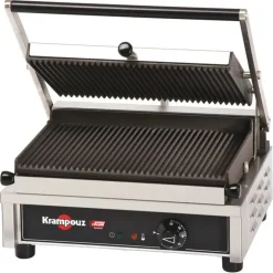 Cerf Dellier Krampouz grill fonte rainurée amovible simple 2,6 KW Online