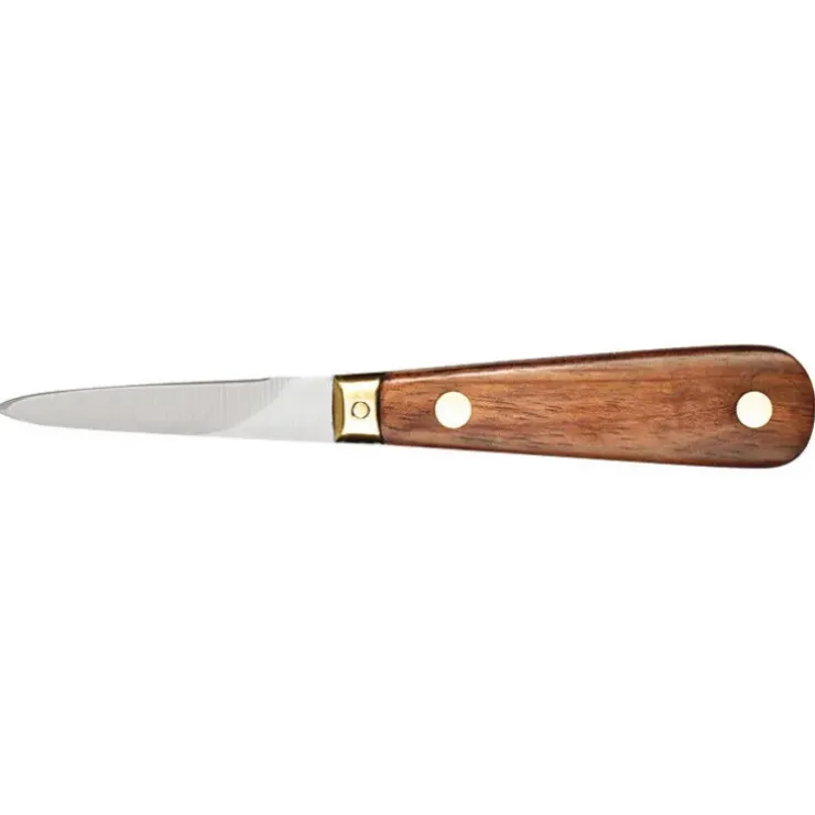 Cerf Dellier Lancette à huîtres sans garde manche palissandre 16 cm