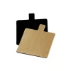 Cerf Dellier Languette carré carton Or / Noir 7 cm (x 200) Best