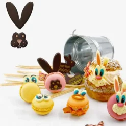 Cerf Dellier Lapins en chocolat noir (x 64) - DDM 07/24 Clearance