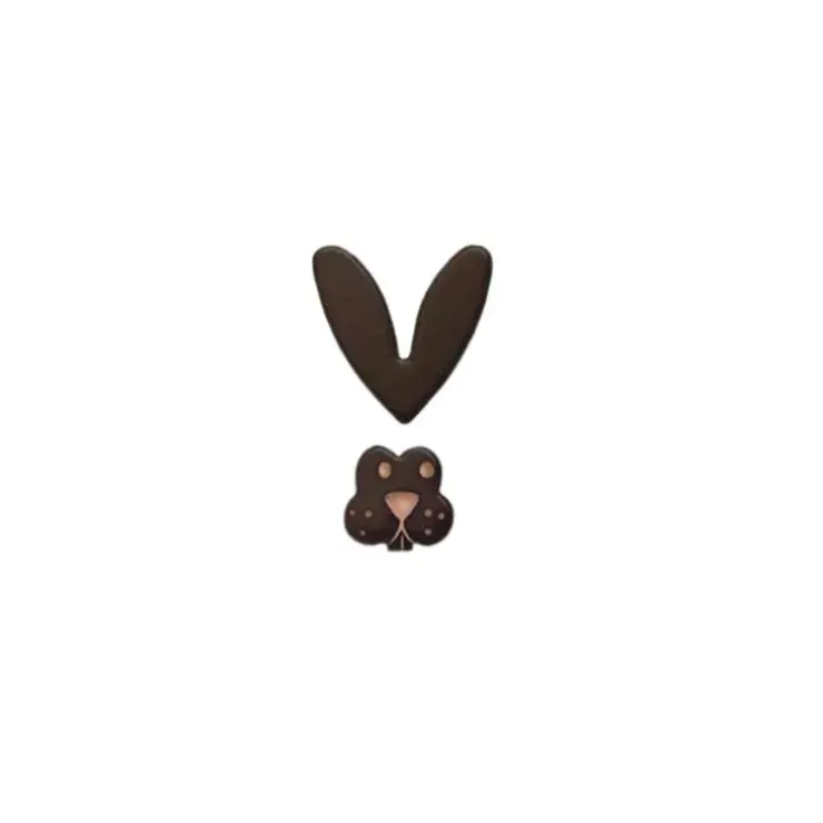 Cerf Dellier Lapins en chocolat noir (x 64) - DDM 07/24 Clearance