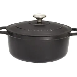 Cerf Dellier Le Chasseur cocotte ronde avec couvercle noire 12 cm Clearance
