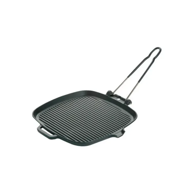 Cerf Dellier Le Chasseur grill carré à poignée 25 x 25 cm Outlet
