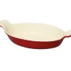 Cerf Dellier Le Chasseur plat ovale rouge 25 cm Discount