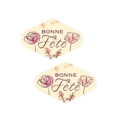 Cerf Dellier Losanges azyme Bonne Fête (x24) Online