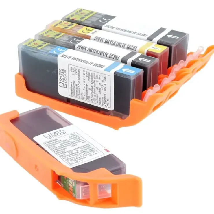 Cerf Dellier Lot de 5 cartouches d'encre alimentaire pour imprimantes MG5750/MG5751/TS5050 Best
