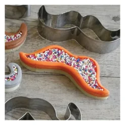 Cerf Dellier Lot de 3 emporte-pièces moustaches en inox Discount