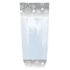 Cerf Dellier Lot sachets à motif flocons argentés - 10 x 22 cm (x100) Hot
