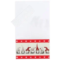Cerf Dellier Lot sachets motif lutins + liens - 14 x 23 cm (x10) New
