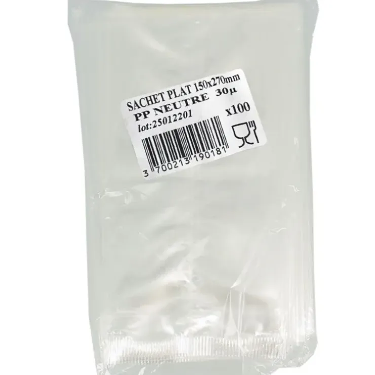 Cerf Dellier Lot sachets plats - 150 x 270 mm (x100) Discount