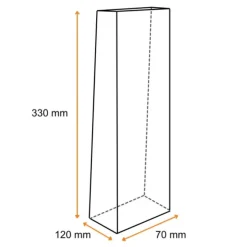 Cerf Dellier Lots sachets transparents fond plat -120+70x330mm (x50) Online
