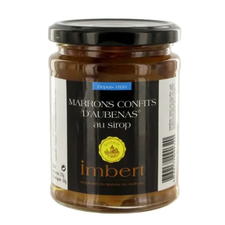 Cerf Dellier Marrons confits d'Aubenas au sirop Imbert 370 g Clearance