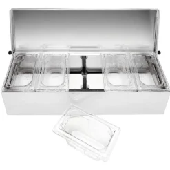 Cerf Dellier Matfer condibox avec 5 bacs GN 1/9 cristal Sale