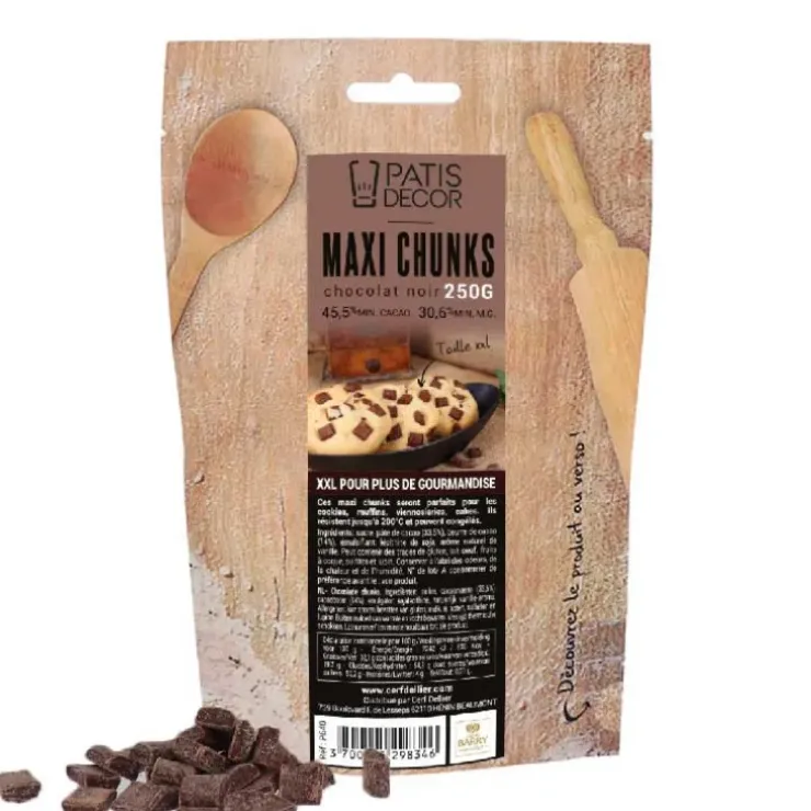 Cerf Dellier Maxi chunks de chocolat noir 250 g Online
